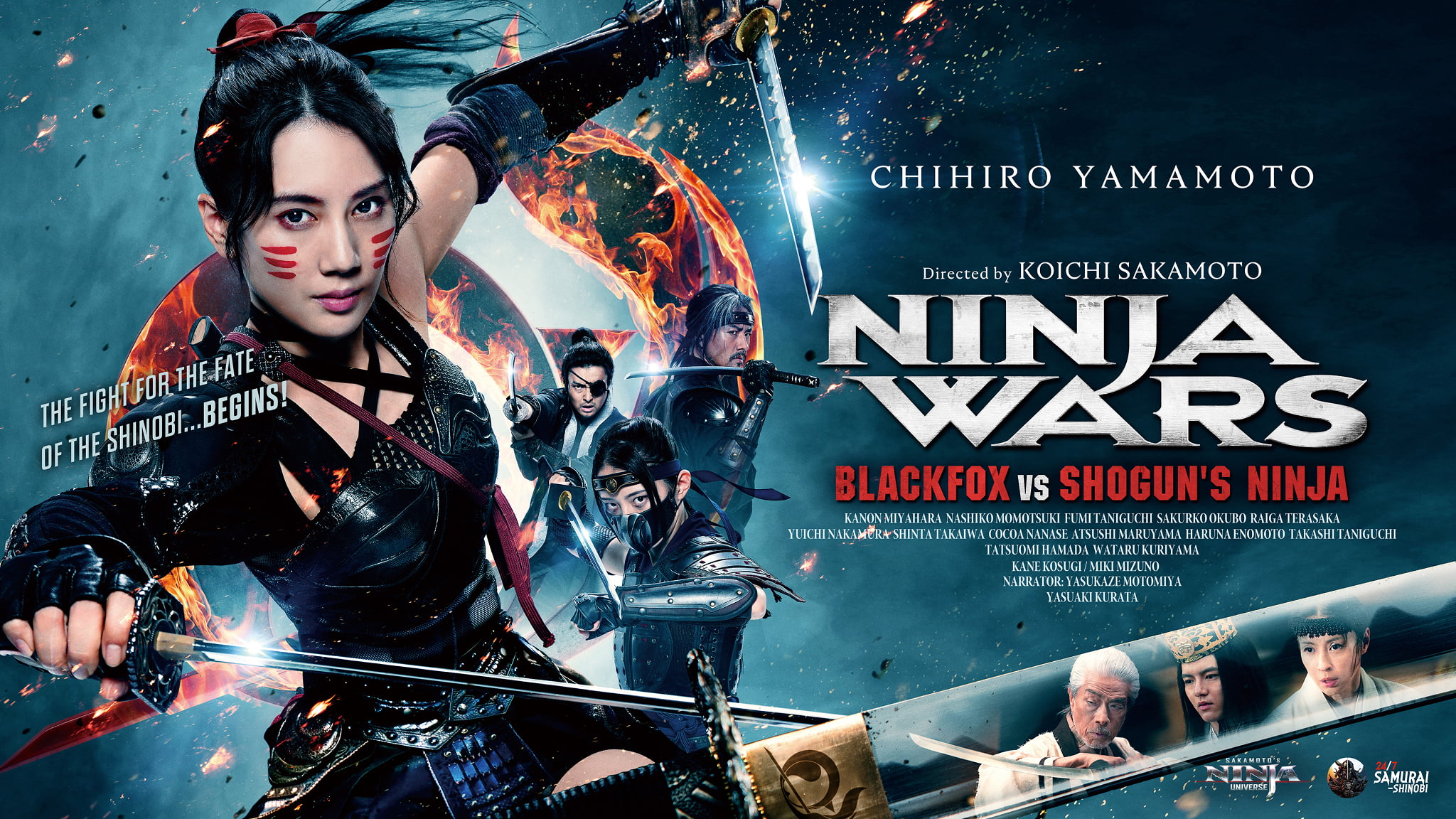 CHIHIRO YAMAMOTO　Directed by KOICHI SAKAMOTO　NINJA WARS　BLACKFOX VS SHOGUN'S NINJA